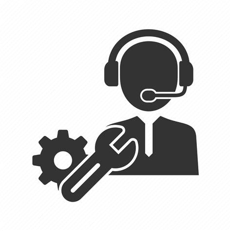 gear headphone service support technical tools user icon   iconfinder
