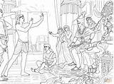 Joseph Coloring Disegni Brothers Pharaoh Interpreta Sogni Forgives Josef Pharaos Traum Ausmalbild Interpreting Deutet Rätsel sketch template