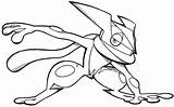 Greninja Pokemon Pages Coloring Ash Sketch Froakie Deviantart Color Template Mega Getcolorings Draw Printable Print Col Hat Collections sketch template