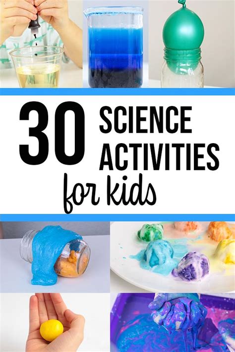 day science activity planner  kids