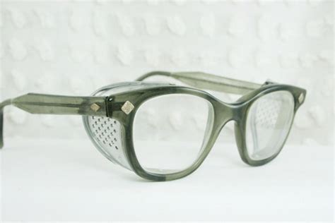 Vintage 60s Mens Glasses 1960s Safety Eyeglasses By Diaeyewear