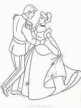 Cinderella Dancing Xcolorings sketch template