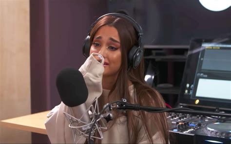 ariana breaks down during interview the gossip factory
