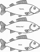 Jesus Fishermen Disciples sketch template