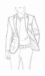 Suit Drawing Man Men Drawings Paintingvalley Collection sketch template