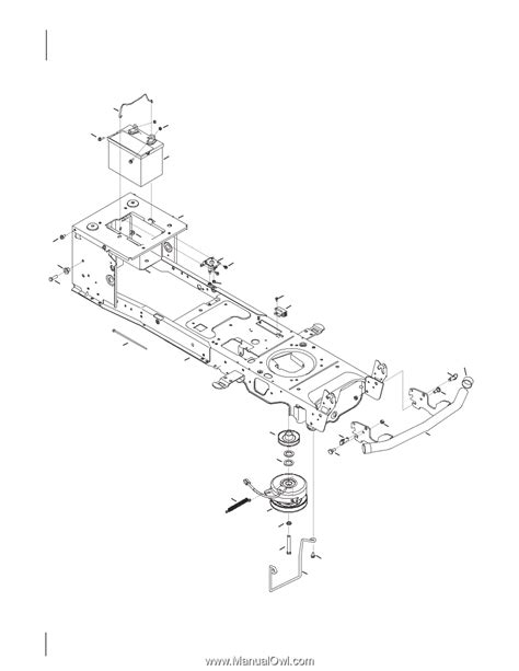 frame electrical  pto cub cadet ltx  kw parts manual page