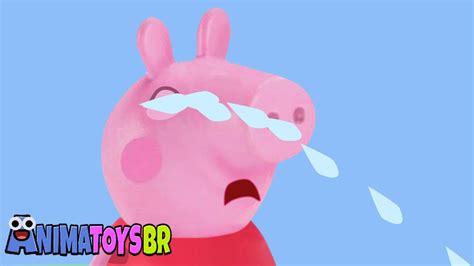 peppa pig crying peppa pig chorando toy animation episode