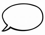 Speech Blank Bubbles Printable Cliparts Bubble Template Computer Designs Use sketch template