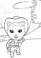 Sheriff Callie Coloring Pages Wild West sketch template