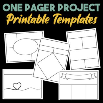 pager project  printable templates   pagers tpt