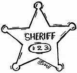 Sheriff Policias Sherrif sketch template