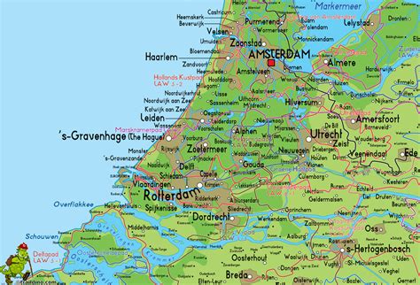 kaart van nederland zuid holland vogels