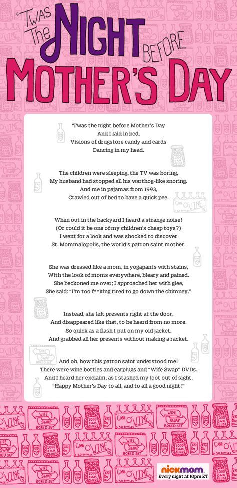 twas the night before mother s day holidaze mothers day poems