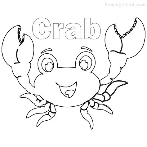 crab coloring pages  kids  getdrawings