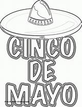 Cinco Mayo Pages Coloring Getcolorings sketch template