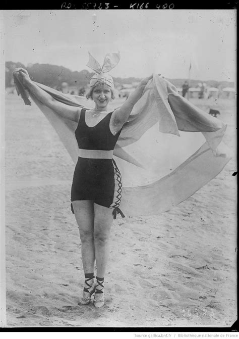 mlle gaby deslys à deauville sur la plage agence rol national library of france public