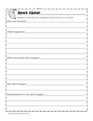 write  news report worksheet expository writing lessons writing