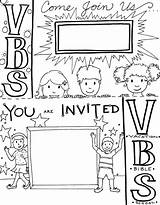 Vbs Flyer Templates Invitation Bible School Vacation Flyers Printable Coloring Invite Ministry Kids Children Church Print Card Cards Jpeg Higher sketch template