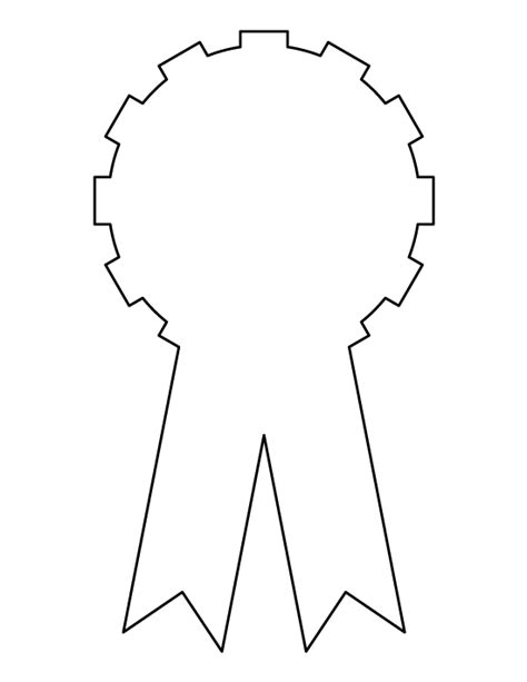 printable award ribbon template