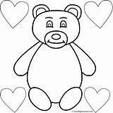 Bear Teddy Coloring Heart Pages Mother Kids Color Hearts Print Valentine Printable Animals Cute Bears Mothers Valentines Bigactivities Happy Four sketch template