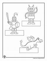 Puppets sketch template