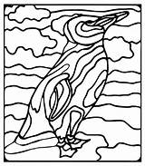 Crayola Penguins sketch template