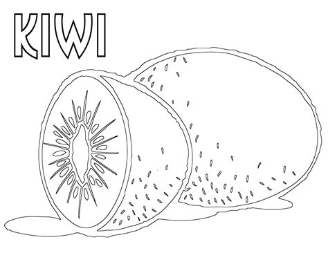 kiwi coloring pages coloring home