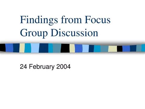 findings  focus group discussion powerpoint