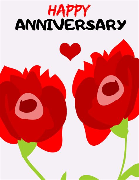 happy anniversary template postermywall
