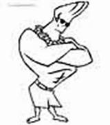Johnny Bravo Coloring Pages Kids sketch template