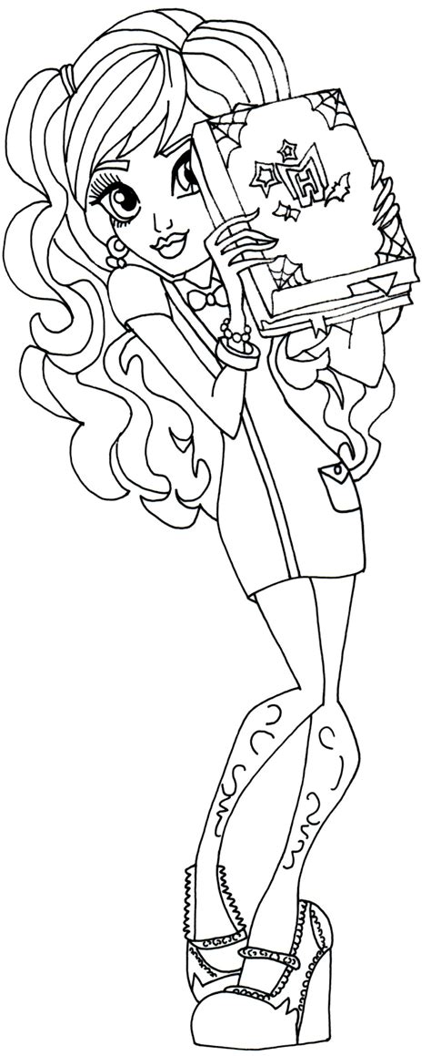 printable monster high coloring pages january