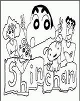 Shin Shinchan Crayon Crayola Coloringhome Luther Chang sketch template