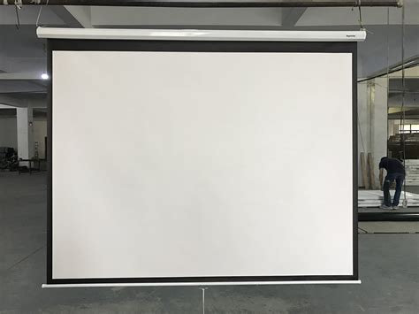 motorized tab tensioned cinema projector screens wall  ceiling mounted china projection