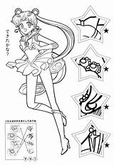 Soldier Sailor Moon Coloring Pretty Book sketch template