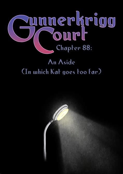 chapter 88 an aside in which kat goes too far gunnerkrigg court