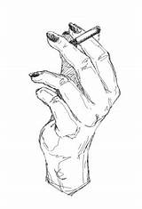Cigarette Tattoo Zeichnen Zeichnungen Hände sketch template