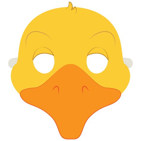 duck mask template  printable papercraft templates