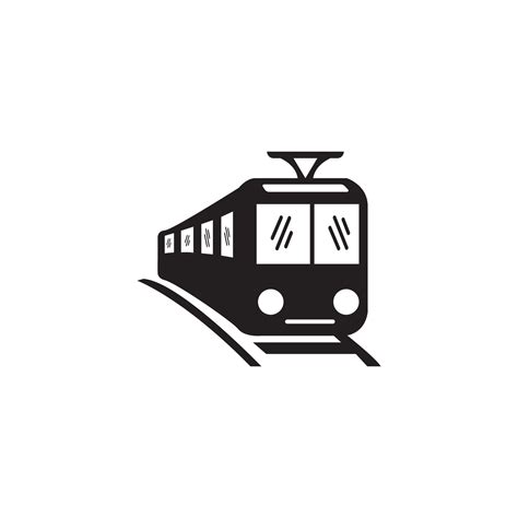 railway icon vector illustration logo  vector art  vecteezy