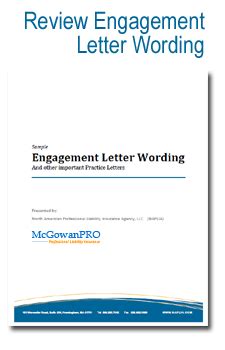 sample review engagement letter wording