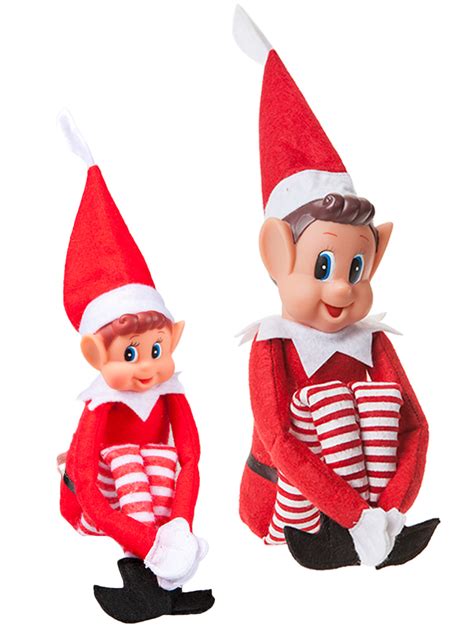 6 christmas elf naughty cheeky decoration santas elves behaving badly