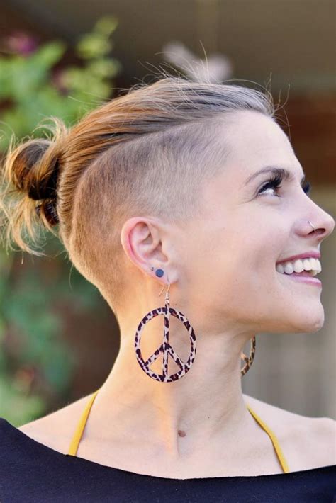 24 Cute And Rebellious Half Shaved Head Hairstyles For Modern Girls