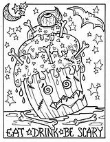 Cupcakes Witch Owl Octopus Verkocht Bonbon sketch template