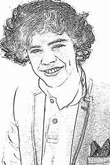 Direction Harry Styles Coloring Pages Filminspector Holiday sketch template
