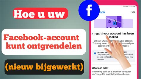 hoe facebook account te ontgrendelen update  herstel uw account  vergrendeld facebook