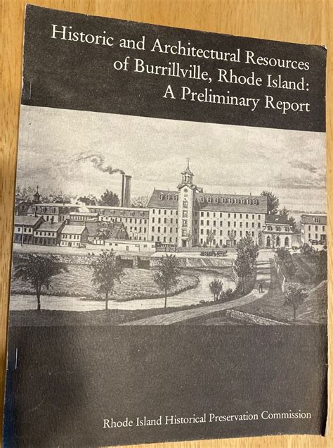 Historic And Architectural Resources Of Burrillville Rhode Island A