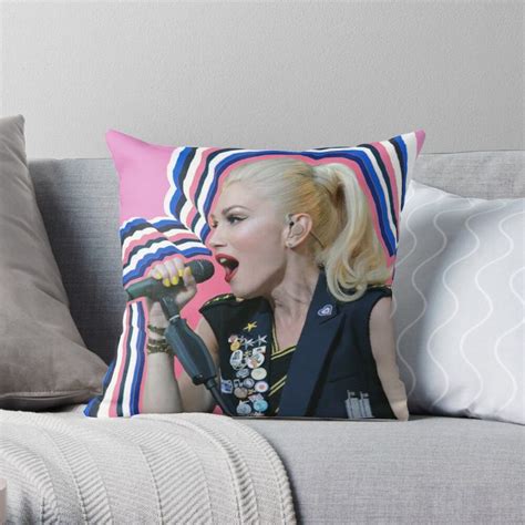 Gwen Stefani Ska Pop Music Singer Fanart Throw Pillow By