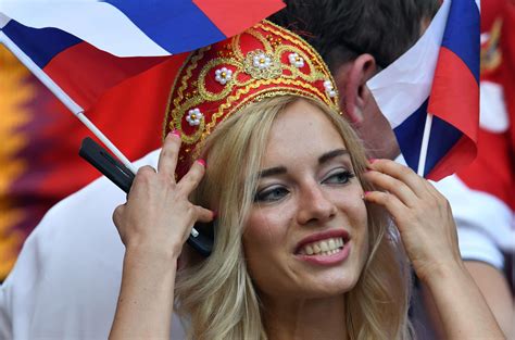 world cup 2018 russia s hottest fan natalya nemchinova continues to bring good luck during