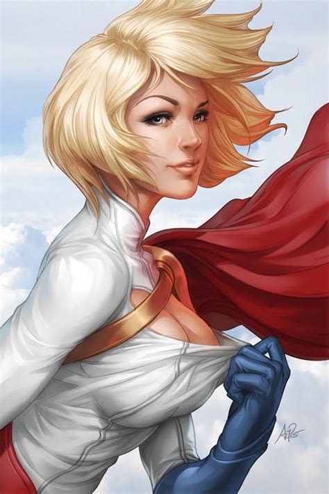 Power Girl Hot Day Sexy Superhero Comic Book Design