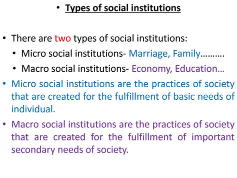 solution micro social institutions studypool