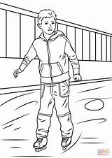 Coloring Ice Skater Boy Pages Drawing Printable Skating Getdrawings Categories sketch template
